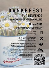 Mitgliederversammlung und Dankefest