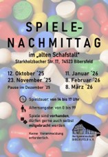 Rückblick Spielenachmittage Saison 2025/26
