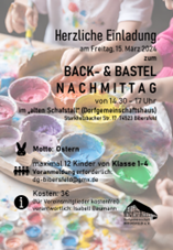 Back- & Bastelnachmittag "Ostern"