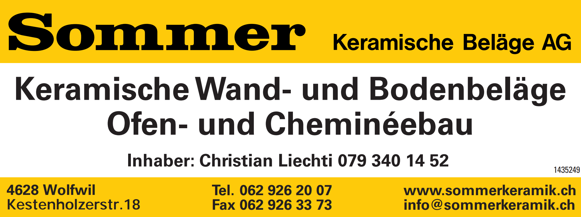 Sommer Keramische Beläge AG, Wolfwil