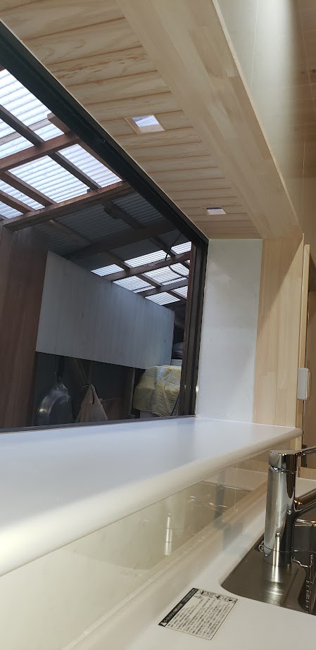 施工後　カウンター　周囲