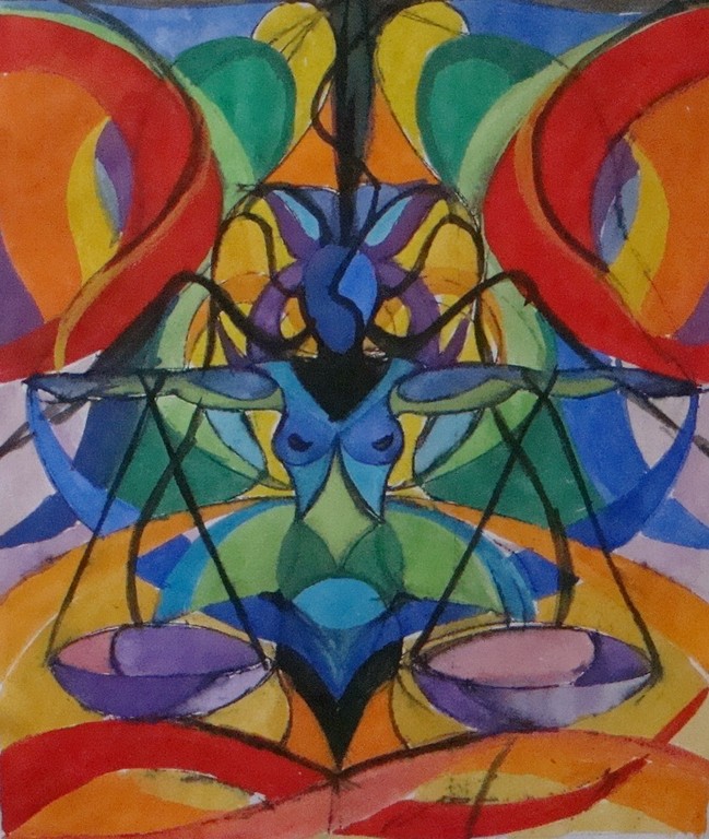 "Zodiaco3" acquerello 1992