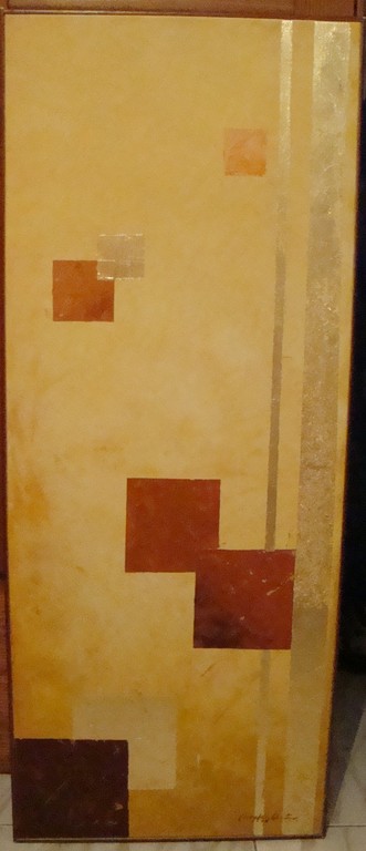 "Geometrie" acrilico su tela 2008 (40x90) collezione privata