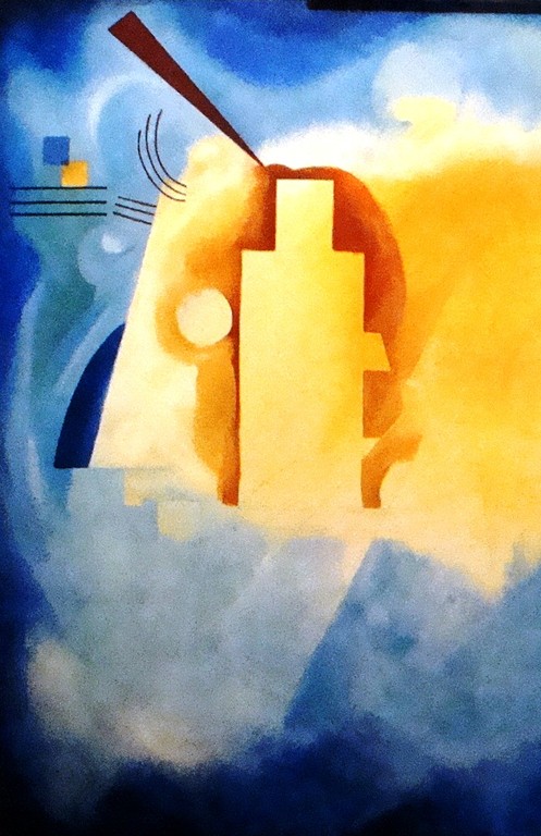 "Omaggio a Kandinsky"  acrilico su tela 2009 (50x70)