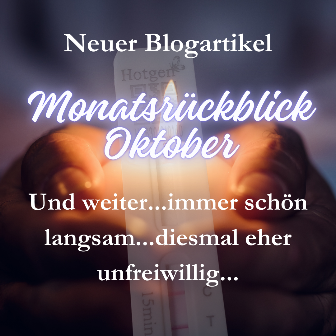 Monatsrückblick Oktober: Und weiter...immer schön langsam...diesmal eher unfreiwillig...
