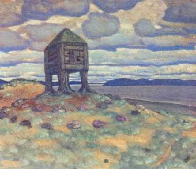 hut-of-death-nicholas-roerich-color-sketch