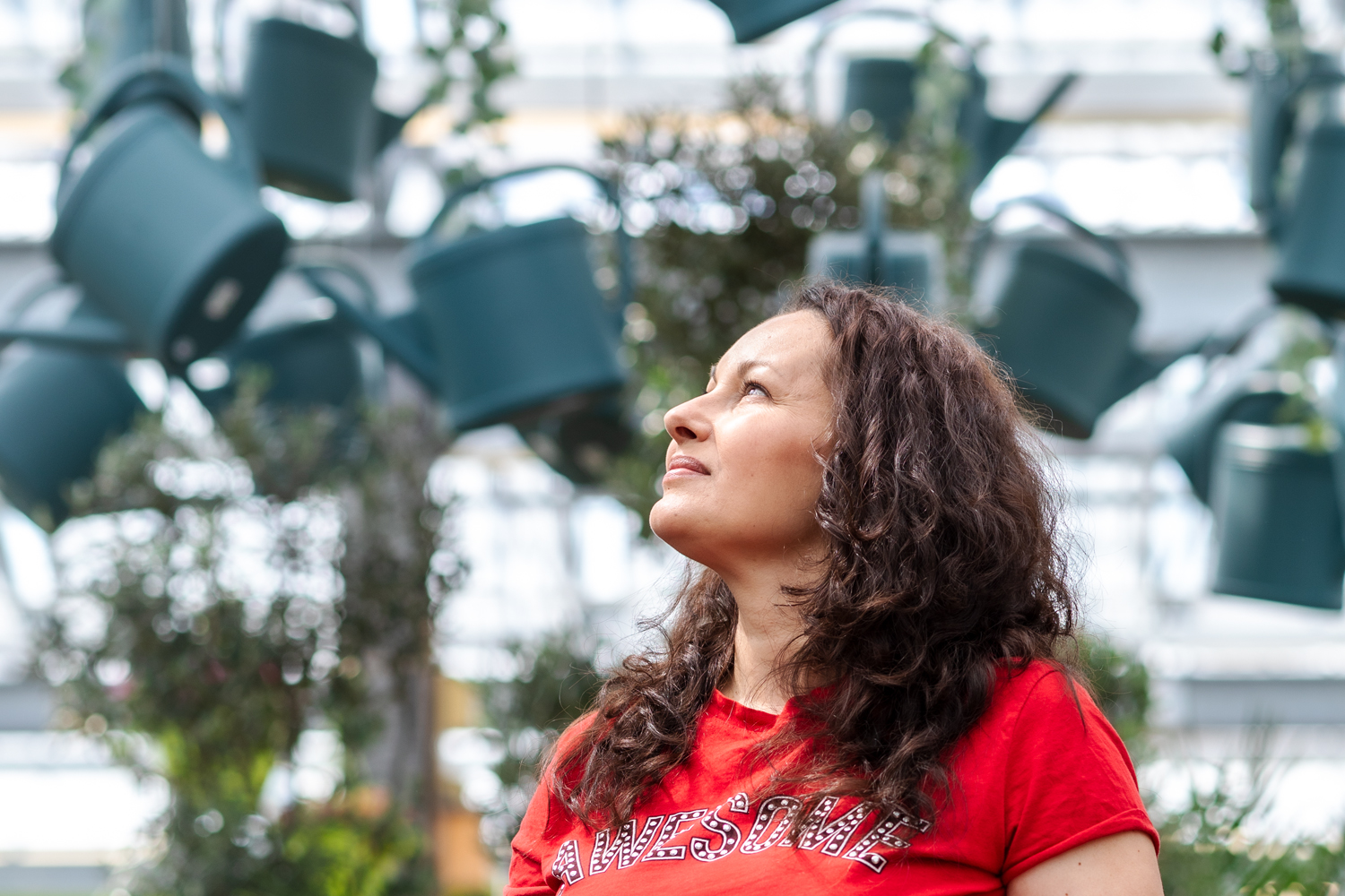 Portraitfotografie Indoor im Blumen- und Gartenparadies