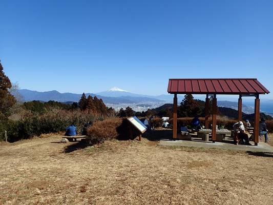  満観峰山頂からの富士山