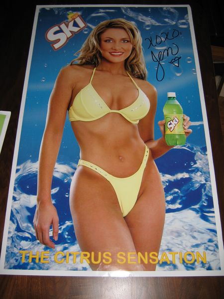 autographed by the model