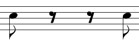 ギターアドリブ入門講座（８分音符、８分休符、８分休符、８分音符）