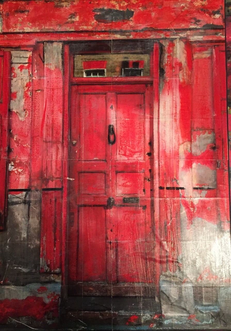 London- Rote Tür (50x70 cm)