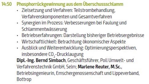 Phosphorrückgewinnung aus dem Überschussschlamm