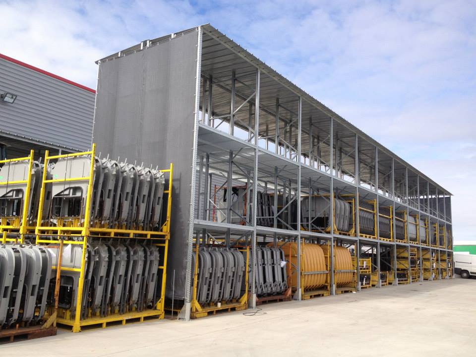 Rack extérieur avec toit