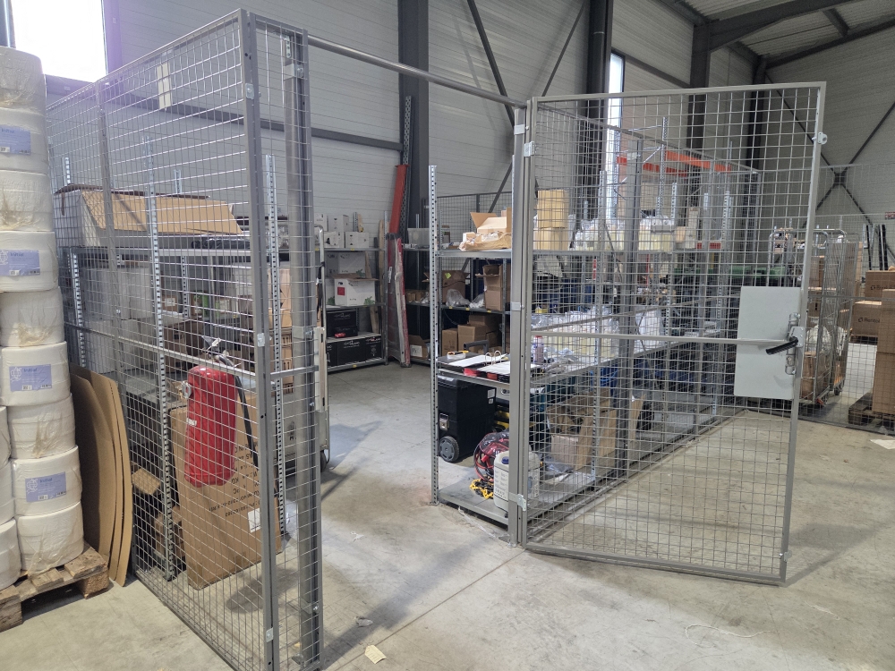 Cloison grillagée industrielle Sisam - Paris