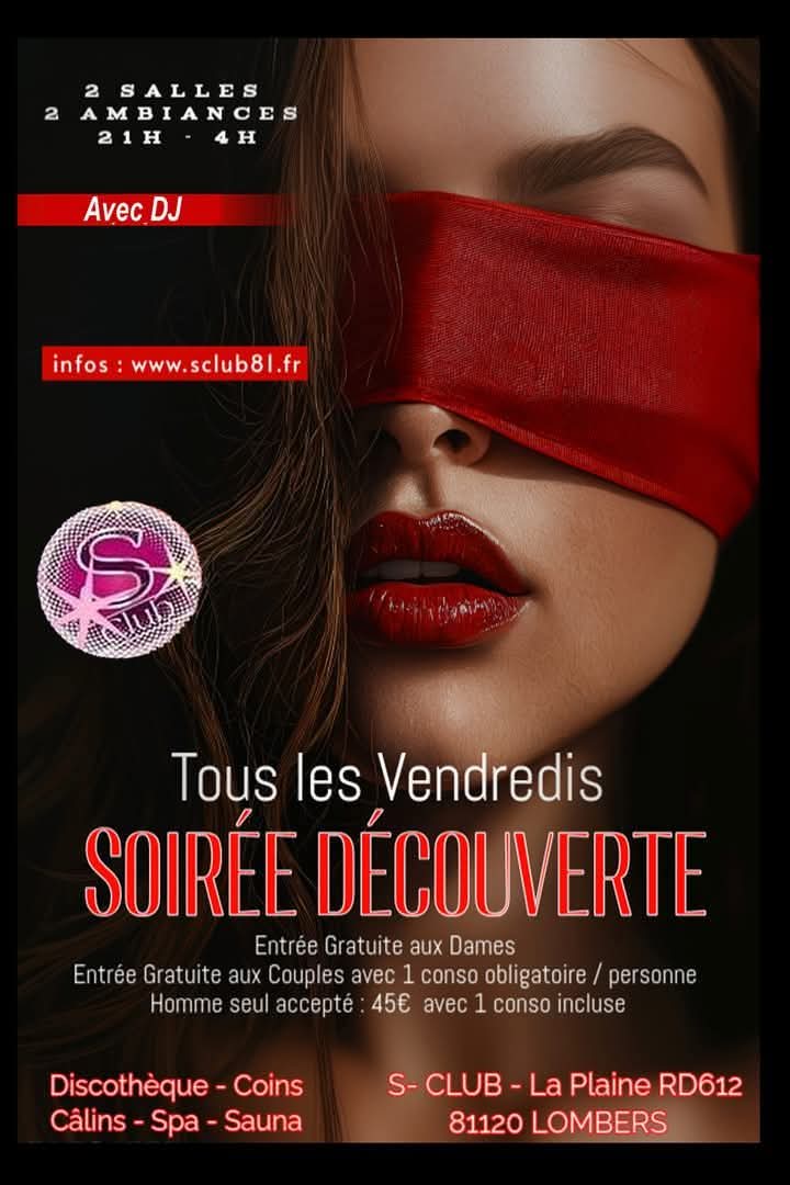 Entrée GRATUITE PERMANENTE pour les dames et les couples y compris le samedi soir 