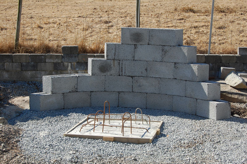 Cinder block dry run Norwegian Very Large Telescope