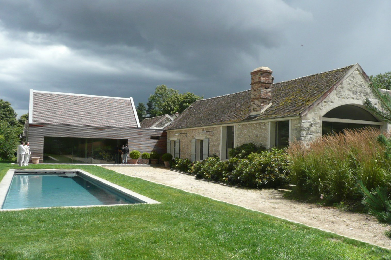 Extension bois maison meulière - VARON architectes