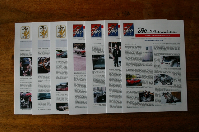 Literatur - Iso Rivolta Club Deutschland