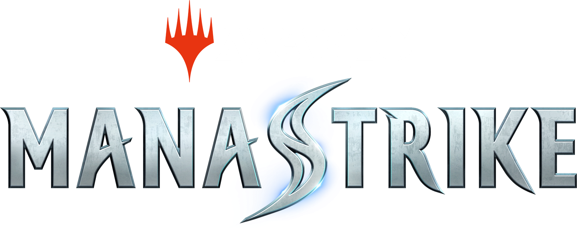 ManaStrike logo white shine 