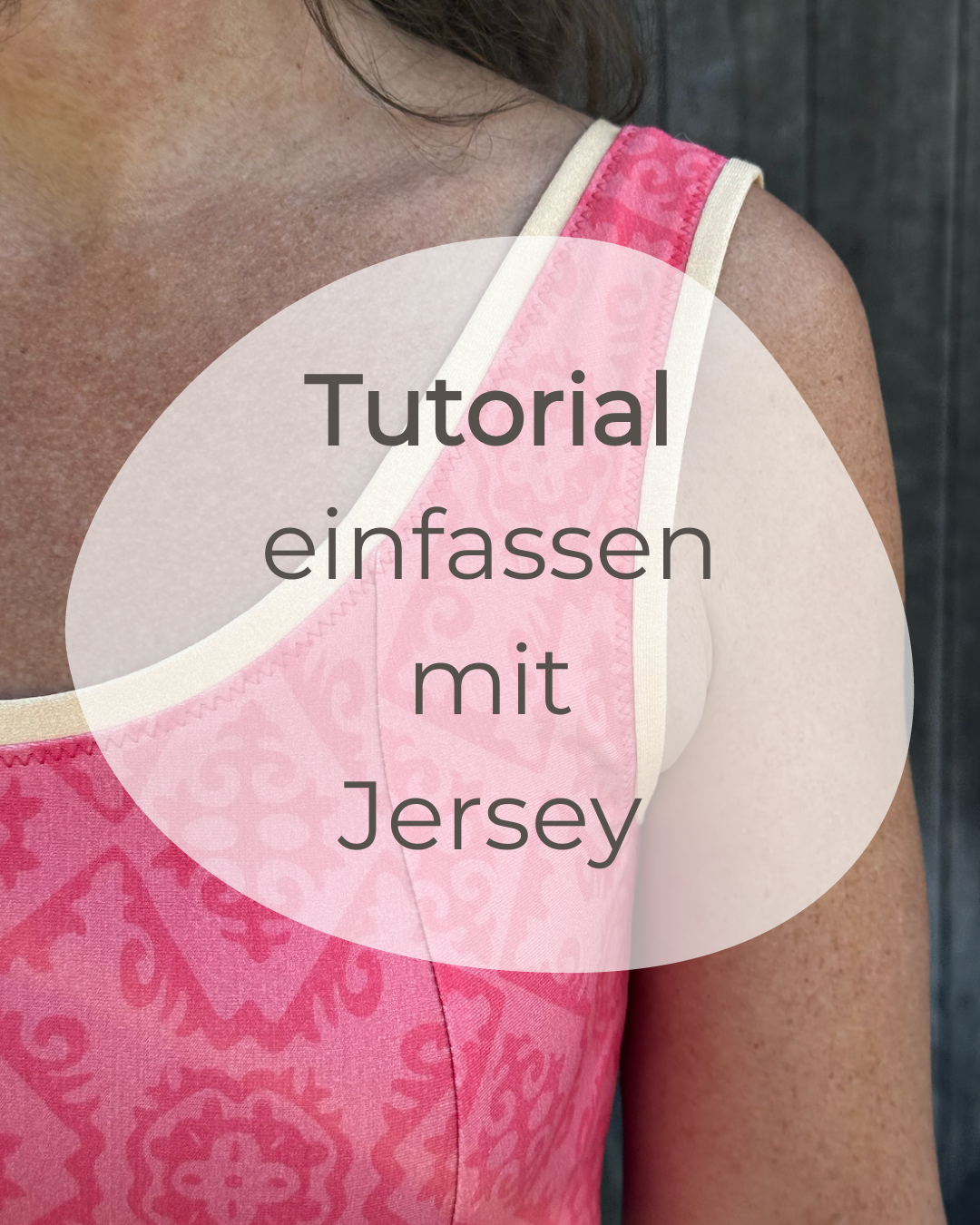 Einfassen mit Jerseystreifen