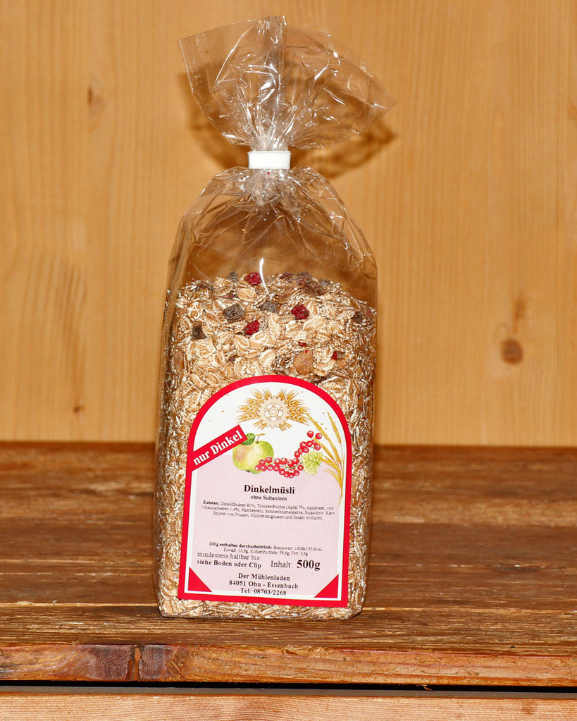Dinkel Müsli 500gr - Live Brotbackkurse / Backkurse
