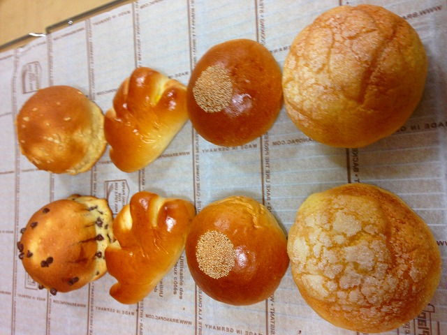 菓子パンです。鹿児島パン教室騎射場校。