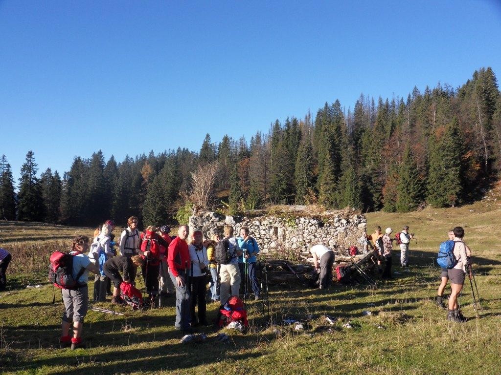 Trinkpause bei der Mayralm