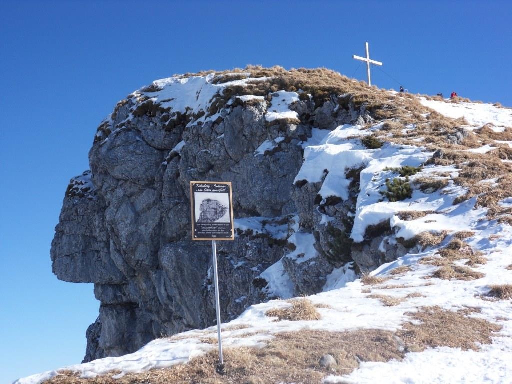 Blick auf den "Indianer" und auf den Hoch Kalmberg 1.833 m