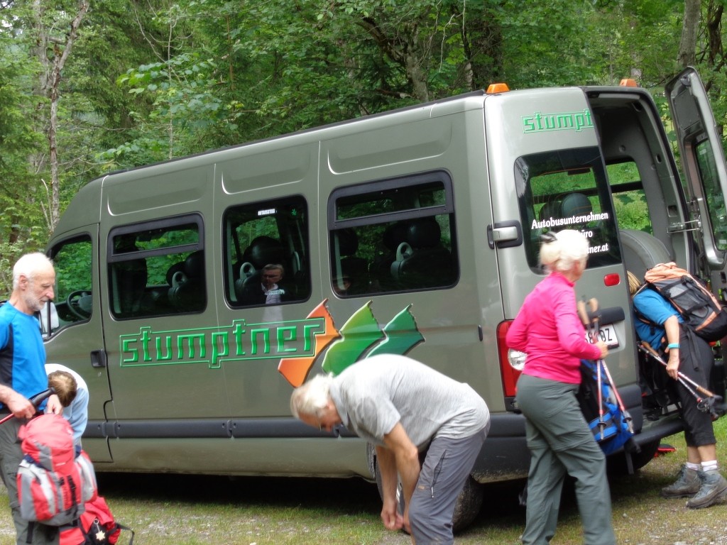 Anreise diesmal mit Kleinbus