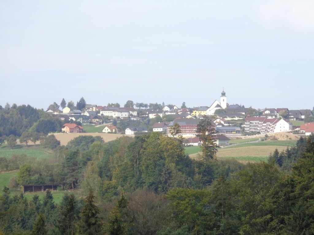 Blick zurück auf Neustadtl an der Donau