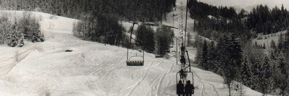 autre vue du télésiège de Courbaton sur la piste des granges