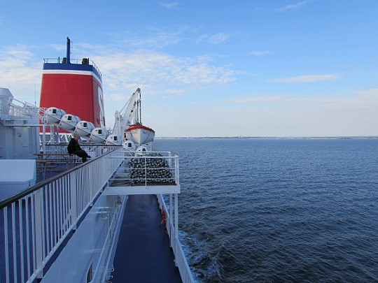 Weiter im Süden, die Fährüberfahrt von Varberg nach Dänemark