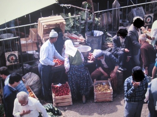 Typischer Obstmarkt in der Türkei