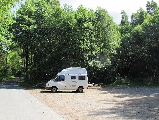 Rast in Schweden abseits der Autobahn