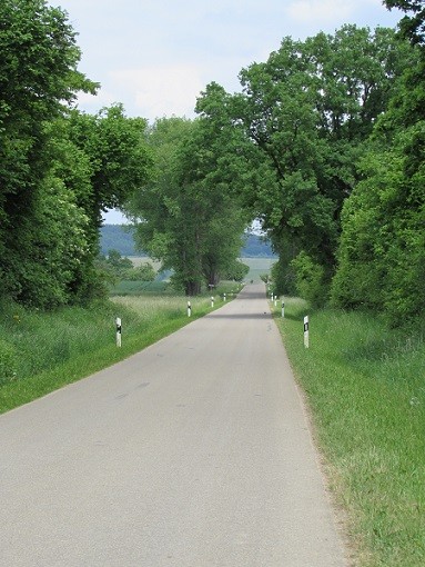 Einsame Gegend, kaum ein Motorrad kreuzt den Weg