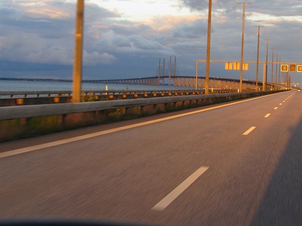 Kurz vor der Öhresundbrücke