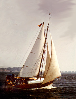 Cutter: it's similar to a sloop with a single mast and mainsail, but generally carries the mast further aft to allow for a jib and staysail to be attached to the head stay and inner forestay, respectively.