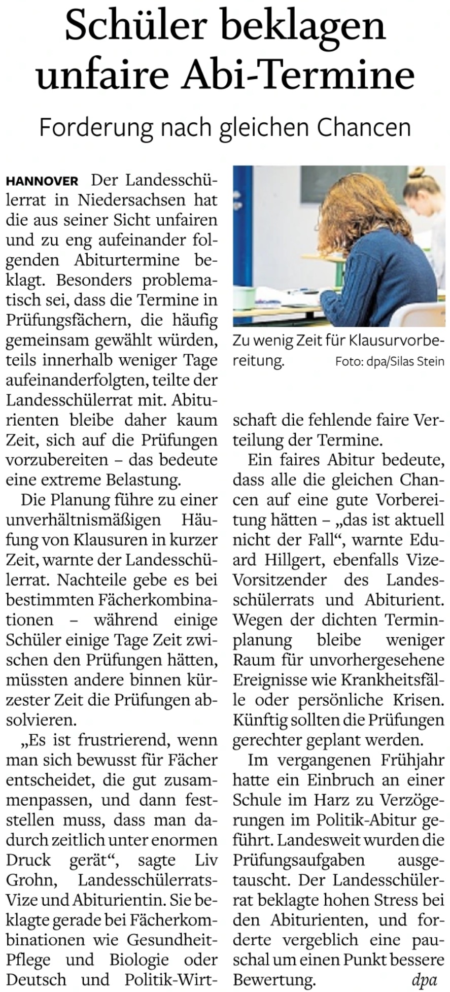 Quelle: NOZ v. 21.03.2025