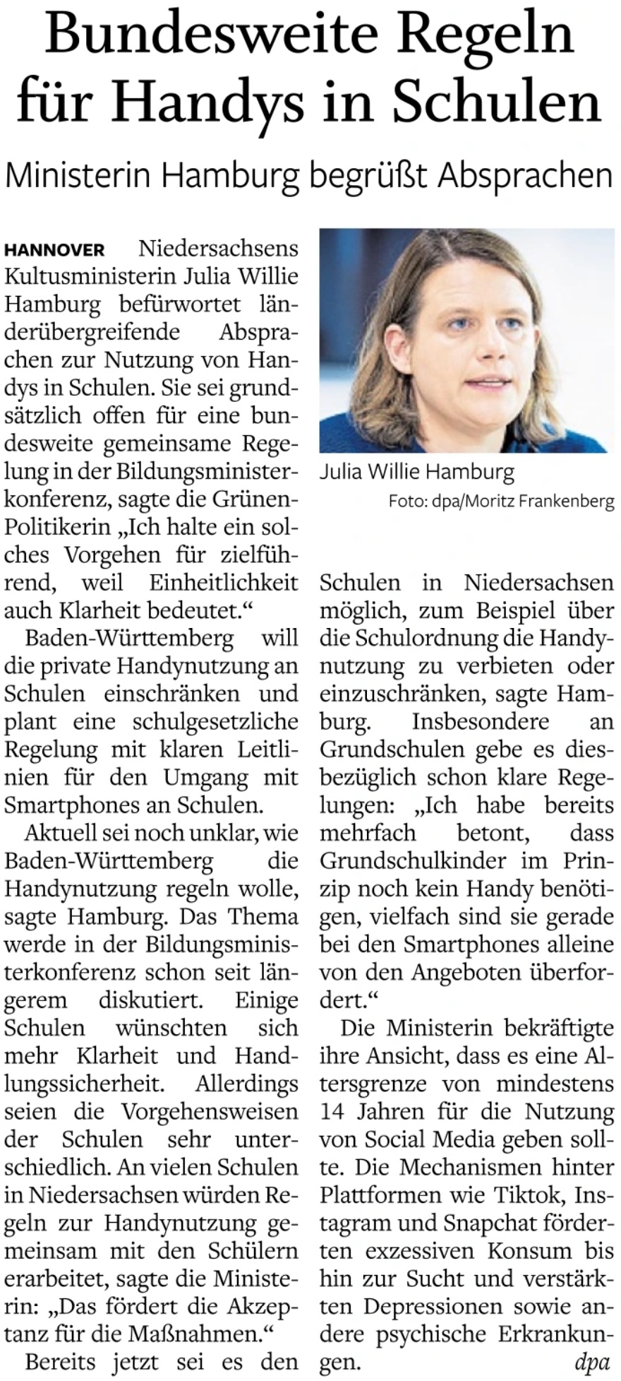 Quelle: NOZ v. 21.03.2025