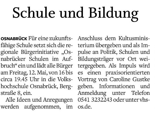 Quelle: Neue Osnabrücker Zeitung vom 10.05.2023