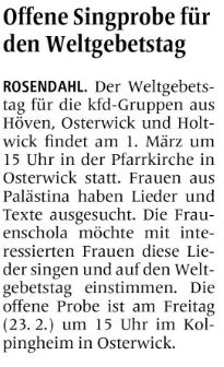 Allgemeine Zeitung vom 19.02.2024