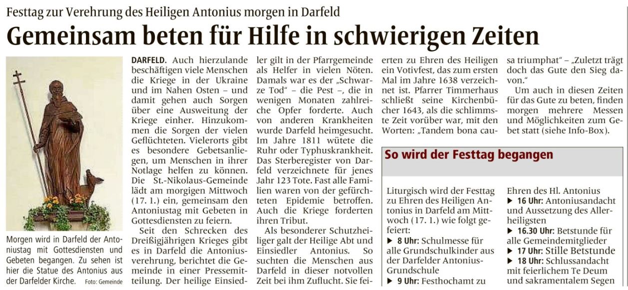 Allgemeine Zeitung vom 16.01.2024