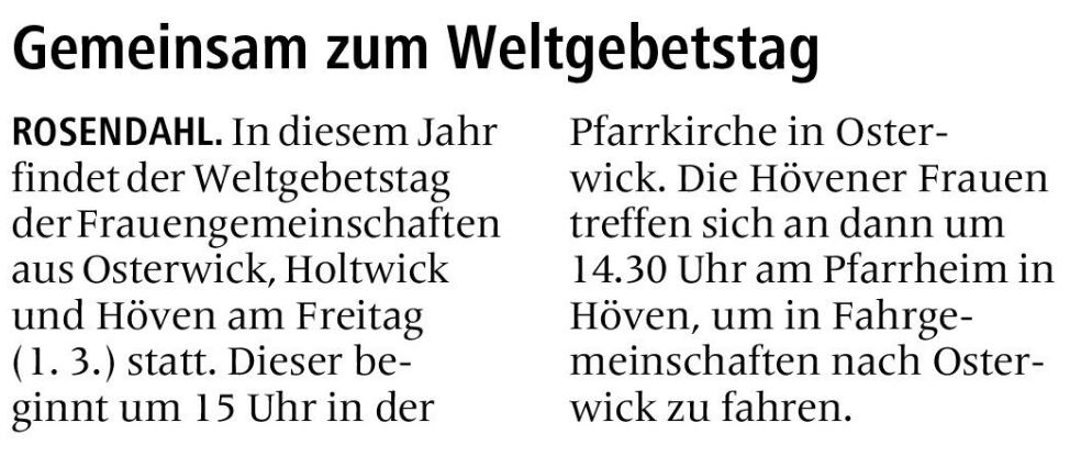 Allgemeine Zeitung vom 26.02.2024