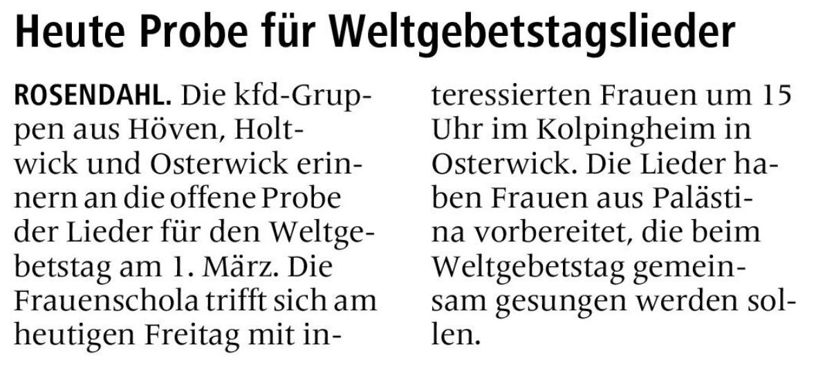 Allgemeine Zeitung vom 23.02.2024