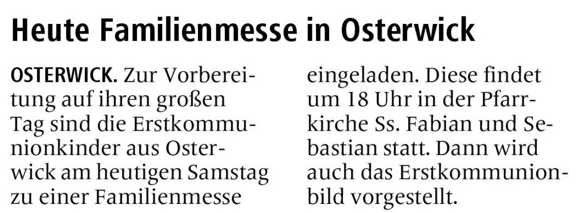 Allgemeine Zeitung vom 26.04.2025