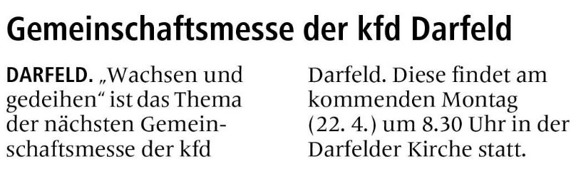 Allgemeine Zeitung vom 20.04.2024
