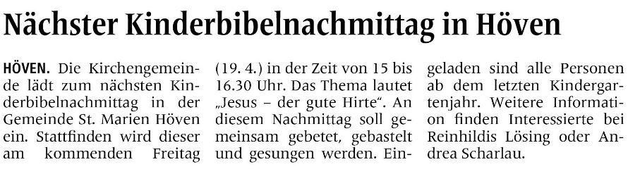 Allgemeine Zeitung vom 15.04.2024