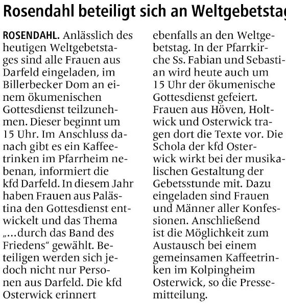 Allgemeine Zeitung vom 01.03.2024