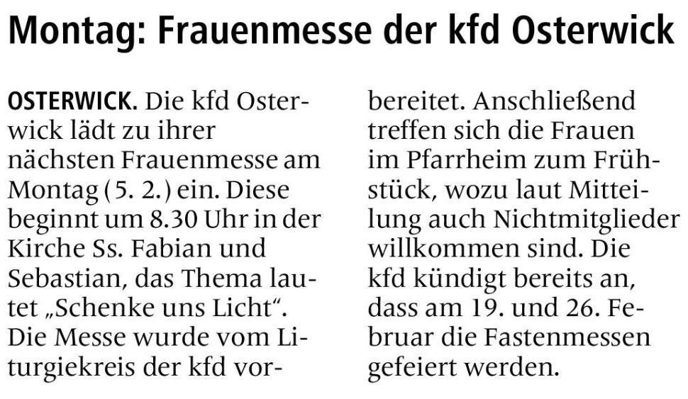 Allgemeine Zeitung vom 01.02.2024