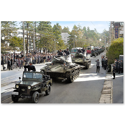 1961（昭和36）年11月2日、金沢市広坂通り